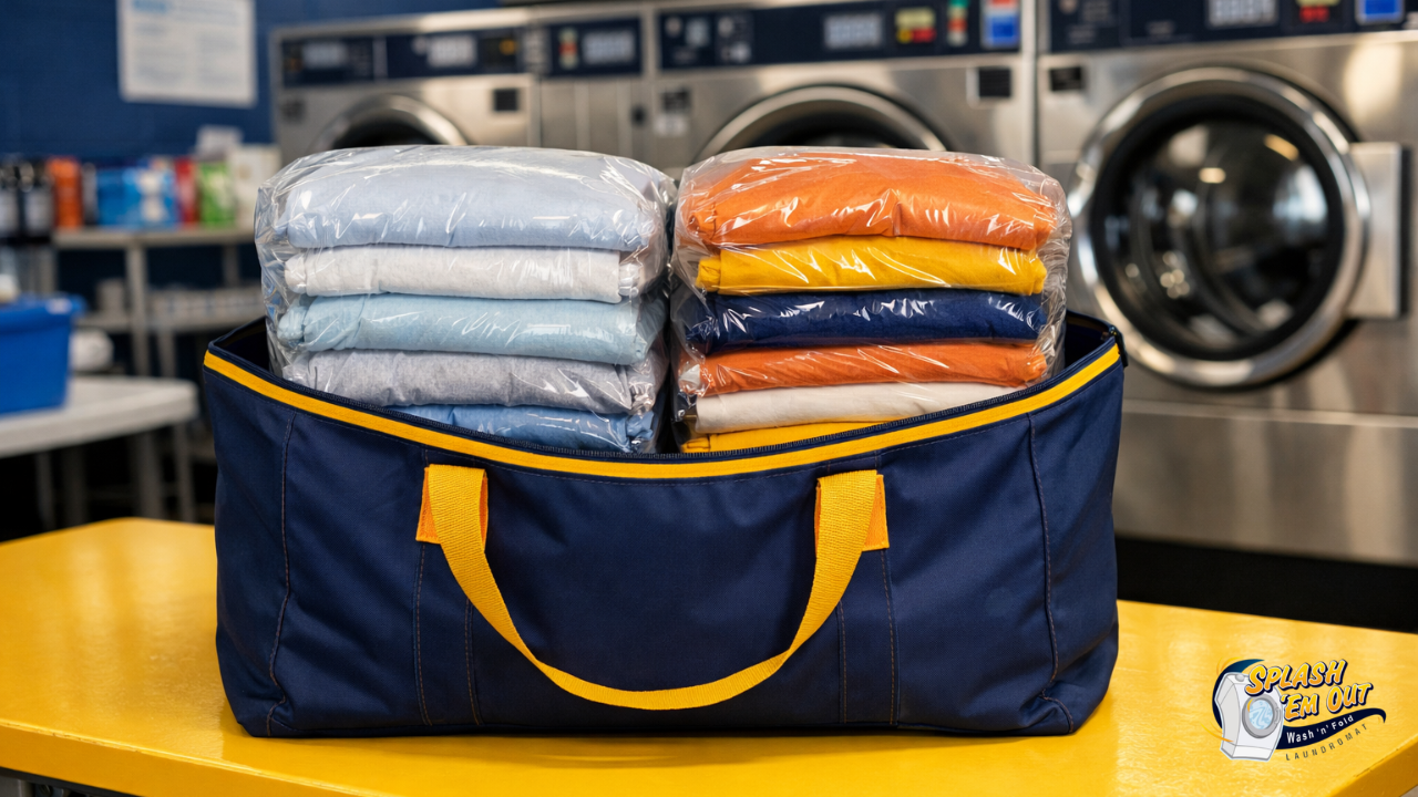 "Here is the detailed Seed Content company which I am feeding you: Splash 'Em Out 2408 Over Dr, Lexington, KY 40511, United States https://splashemout.com 859-268-4330 8am-9pm Daily Email: splashemoutlaundry@gmail.com Pickup & Delivery: https://splashemout.com/pickup-delivery/ Laundry Pickup & Delivery for Lexington, Nicholasville, & Richmond, KY Splash Em’ Out offers laundry pick up and delivery in Lexington and surrounding areas Monday-Friday. Let us do your laundry, so you can sit back and enjoy the free time! Step 1 Click “Schedule Pickup & Delivery” Step 2 Fill out your name and address Step 3 Fill out the date you want the laundry pickup and delivery Prices Pickup & Delivery Service (Recurring) $1.89 Per Pound $30 Minimum Order Pickup & Delivery Service (As Needed) $2.19 Per Pound $30 Minimum Order What to Expect As a first-time user of our laundry delivery service, you will receive a complimentary laundry bag! Your clean laundry will be returned and ready to put away within 24-48 hours. We take care of sorting and washing your laundry separately from other orders. Additionally, upon request, we can hang your items. If you bring your own hangers, there is no charge for hung items. However, if we provide the hangers, there is a $0.50 charge per hanger. If you'd like to purchase an additional laundry bag, they are available for $8. Wash & Fold: https://splashemout.com/wash-fold/ Drop Off Wash & Fold Drop Off Laundry Service in Lexington, KY Don't waste any more of your valuable time doing your own laundry. Instead, entrust your clothes to the professionals at Splash 'em Out. We will wash, dry, and neatly fold all your laundry, making it ready and easy to put away. Find a Location Enter Zipcode Search Handled With Care We understand that entrusting someone else to clean your laundry requires a significant level of trust. That's why we ensure our attendants undergo extensive training, enabling them to better comprehend the unique preferences and requirements of each individual customer. What We Do Separate whites, lights, and dark color clothing. Keep your laundry separate from other orders. No charge for hung items if you bring the hangers. If we provide the hangers, it’s a $0.50 charge per hanger. Your clean laundry will be ready for pickup in 24 hours. Drop Off Wash & Fold Price (Next-Day Service) $1.69 Per Pound $15 Minimum Order Individually Priced Items Comforters Mattress Pads Pillows Blankets & Horse Blankets Rugs Hoodies & Jackets Pet Beds Commercial Laundry Services in Lexington, KY: https://splashemout.com/commercial-laundry-services-in-lexington-ky/ Is your business overwhelmed with the stress and demands of laundry? You need a partner to streamline your operations and focus on what makes you money, instead of wasting time doing laundry, or partnering with fly by night companies. Since 2013, Splash Em Out has been a trusted partner to some of the most successful businesses in the Lexington, KY area. Our pickup and delivery laundry service is designed with your convenience in mind. We come to your business location, collect your dirty laundry, and deliver it back to you freshly cleaned, folded, and ready to use. This service eliminates the need for you or your staff to spend valuable time transporting laundry, allowing you to focus on serving your customers and growing your business. Emergency? Same Day, Next Day, or Consistent Scheduling Options With flexible scheduling options, we ensure that your laundry needs are met on your terms, whether it’s a one-time request or a recurring service. Additionally, we offer Same Day (Emergency) or Next Day Delivery options for those urgent situations when you need clean laundry fast. Our goal is to provide dependable, hassle-free service that keeps your operations running smoothly. Linens, Towels, Uniforms, Etc We specialize in handling a wide range of items, including bulky linens, delicate fabrics, and heavily soiled materials. Whether you’re a hotel needing crisp, clean sheets, a gym requiring spotless towels, or a medical facility with strict hygiene standards, we’ve got you covered. Our team is trained to treat every item with care, ensuring that your laundry is not only clean but also professionally handled to extend its lifespan. By choosing Splash ‘Em Out, you gain peace of mind knowing that your laundry is in expert hands. Our pickup and delivery services are tailored to meet the needs of busy professionals, offering unparalleled convenience and reliability. Let us take the stress out of laundry so you can focus on what you do best. Partner with Splash ‘Em Out Today Don’t let laundry weigh you down. Partner with Splash ‘Em Out for reliable, high-quality laundry services tailored to your business needs. With our pickup and delivery options and expertise in handling all types of laundry, we make it easier than ever to keep your operations running smoothly. Call us today or request a quote online to experience the Splash ‘Em Out difference. Airbnb, VRBO, HomeAway/Other Vacation Rentals https://splashemout.com/commercial-laundry/airbnb-vrbo-homeaway-and-other-vacation-rentals/ Airbnb, VRBO, HomeAway/Other Vacation Rentals If you run an Airbnb, VRBO, or other type of vacation rental, then you are fimilar with the stress of processing a lot of laundry in a short amount of time. You already have your hands full with other aspects of your business, so let Splash Em' Out take this daunting task off of your hands! Our pickup and delivery service will come to your location(s) and pick up your dirty laundry. We will wash, dry, fold, and delivery it back to you before your next guests arrive. We know how busy you are, so we will work around your schedule to make sure you always have clean laundry and linens. We will launder whatever you need: Bath Towels Sheets Comforters Blankets Pool Towels Pillows Area Rugs Commercial laundry costs depend on how much laundry you have, what type of laundry it is, and how often you need us to pickup. Send us an email or click here to request a bid. Restaurant and Bar Laundry Service: https://splashemout.com/commercial-laundry/restaurant-and-bar-laundry-service/ Restaurant and Bar Laundry Service If you own a restaurant or a bar, then you are constantly fighting the laundry battle. From the five star restaurant to the mom and pop place, every food and drink establishment needs to get this task done! Splash Em' Out offers commercial laundry service for your tableclothes, linen napkins, aprons, uniforms and more. Our laundry service will come to your location to pick up your dirty laundry. We will wash everything thoroughly at our laundromat and then return your laundry in time for your next service. Don't waste employee time or your resources by doing the laundry on your own. Let us scratch that task off of your to do list for good. Commercial laundry costs depend on how much laundry you have, what type of laundry it is, and how often you need us to pickup. Send us an email or click here to request a bid. Spa, Salon/Nail Salon Laundry Service: https://www.superwash27.com/commercial-laundry/hotel-laundry-service/ Spa, Salon/Nail Salon Laundry Service Spas, Salons and Nail Salons have some very challenging laundry stains. Often towels get stained with things like chemicals, massage oils, nail polish and hair dyes. Let our expert launderers at Splash Em' Out work on that growing laundry pile for you. We have long term launderers who can expertly get those nasty stains out of your towels, linens, robes and more. Plus, we have industrial machines that clean laundry quicker and better than you can get it done. You have enough to worry about when it comes to running your business, let us take laundry off of your hands! Commercial laundry costs depend on how much laundry you have, what type of laundry it is, and how often you need us to pickup. Send us an email or click here to request a bid. Medical Office, Clinic/Veterinary Laundry Service: https://splashemout.com/commercial-laundry/medical-office-clinic-and-veterinary-laundry-service/ Medical Office, Clinic/Veterinary Laundry Service Medical Offices, Clinics, and Veterinary Offices face unique challenges when it comes to laundry stains. From medical substances and chemicals to bodily fluids and pet-related stains, keeping linens and uniforms clean can be a daunting task. That's where our expert launderers at Splash Em' Out can help. Our team of skilled launderers knows how to effectively remove stubborn stains caused by medications, disinfectants, bodily fluids, and other challenging substances. With our state-of-the-art industrial machines, we can clean your laundry quickly and thoroughly, ensuring hygiene and cleanliness. Trust us to handle your laundry with expertise and efficiency, ensuring that your staff and patients are provided with fresh and stain-free linens and uniforms. Commercial laundry costs depend on how much laundry you have, what type of laundry it is, and how often you need us to pickup. Send us an email or click here to request a bid. University Laundry Service: https://splashemout.com/commercial-laundry/university-laundry-service/ University Laundry Service Are you a college student that is doing their laundry for the first time? Are you a college student who knows their way around a washer and dryer but simply doesn't have the time to do their own laundry? Or, are you a college student who hates to lug their laundry up and down dorm floors to get to the laundry room? If any of these describe you, then let Splash Em' Out solve your problem. When you use our laundry pickup and delivery service, we will come to you, pick up your laundry, and bring it back to our laundromat. We will wash, dry and fold those clothes for you and return them to you fresh and clean! When you use our laundry service, you save yourself loads (pun intended) of time and you can concentrate on more important things in your life. Commercial laundry costs depend on how much laundry you have, what type of laundry it is, and how often you need us to pickup. Send us an email or click here to request a bid. Equine Laundry Service: https://splashemout.com/commercial-laundry/equine-laundry-service/ Are you tired of struggling to clean and maintain your horse blankets? Look no further than Splash Em' Out, your trusted equine laundry service. We specialize in providing top-notch care for horse blankets, ensuring they are clean, fresh, and ready for your equine companions. Horse blankets are subjected to tough conditions, often becoming soiled with dirt, mud, sweat, and even manure. Cleaning them thoroughly can be a time-consuming and challenging task. That's where our expert launderers at Splash Em' Out come in. Maintaining horse blankets is essential for the comfort and well-being of your horses. Regular cleaning helps prevent skin irritations, bacterial growth, and extends the lifespan of your blankets. By entrusting your equine laundry to Splash Em' Out, you can rest assured that your horse blankets are receiving the utmost care and attention they deserve. Commercial laundry costs depend on how much laundry you have, what type of laundry it is, and how often you need us to pickup. Send us an email or click here to request a bid. Towel Service: https://splashemout.com/commercial-laundry/towel-service/ Towel Service Many businesses in Kentucky, such as hotels, motels, spas, gyms, and health clubs, rely on towels for their daily operations. These towels need to be clean, soft, and smell amazing. When you choose Splash Em' Out's towel cleaning service, we make sure all these requirements are met. Places of Beauty Towels used in spas and nail salons often face tough stains like nail polish, hair dyes, and other chemicals. Our experienced cleaners know how to deal with these stains using special detergents and techniques. They'll make your towels look like new again! Places to Exercise Gyms and health clubs use towels to absorb sweat, which can end up in a big pile in the locker room. It's important to have these towels properly cleaned and smelling fresh for the next person. With our towel cleaning service, you can always trust that your towels will smell great and look fantastic. Places to Relax Airbnbs, hotels, and motels in Kentucky go through a large number of towels per day. Guests understand that many others have used these towels before them, so proper laundering is crucial. Splash Em' Out has industrial machines that handle large laundry loads and our experts know how to get the job done right. Commercial laundry costs depend on how much laundry you have, what type of laundry it is, and how often you need us to pickup. Send us an email or click here to request a bid. Self Service Laundry: https://splashemout.com/self-service-laundry-2/ Card and Coin Operated Self Service Laundromats in Lexington, Nicholasville, & Richmond, KY We pride ourselves on having the cleanest laundromats in Kentucky. There is nothing worse than walking into a coin laundry to clean your clothes, and looking down at a dirty floor, and/or filthy surroundings. It is extremely important to us to keep a clean, home away from home environment for all of our customers. In the attempt to bring your home to our laundromat, we have cable television, video games, wireless high speed internet, and a kids play area. All of our laundromats are relaxing and we have something for everyone to enjoy! Our washers range from small to large. This provides our customers many choices and allows them to choose the right washer for their needs. Our dryers range from large to medium to quickly get the job done. When you visit one of our laundromats near Lexington, Richmond, or Nicholasville don't forget to ask about our loyalty laundromat card. For every $20 you load onto your laundry card, you get $2 FREE. Top Load Washer While I don’t like to promote the use of Top Loaders, I feel that we have the best top loaders on the market. Our durable, stainless steel tub is able to hold a volume of 79 cu. liter. 20 Pound Front Load Washer Our front load washers are highly efficient. Fast cycle times get the job done quickly, while the double load washtub provides lots of room for larger loads. 30 Pound Front Load Washer The 30 Pound Front Loader will handle 3 loads of laundry at once. It can also handle small to medium size comforters. The large door allows you to load and unload clothes with ease. 40 Pound Front Load Washer The 40 Pound Front Loader will handle 4 loads of laundry at once. It can also handle medium to large size comforters. The large door allows you to load and unload clothes with ease. 60 Pound Front Load Washer The 60 Pound Front Loader will handle 6 loads of laundry at once. It can also handle large size comforters. With its heavy-duty construction and large door opening makes it easy to use. 80 Pound Front Load Washer The 80 Pound Front Loader will handle 8 loads of laundry at once. It can also handle large size comforters. With its heavy-duty construction, and large door opening makes it easy to use. Have Questions? Get in Touch! First Name * First Name Email * Email Last Name * Last Name Phone * Phone Address * Address Please include city, state and zip Tell Us About Your Laundry Needs * Tell Us About Your Laundry Needs Submit Promotions Free Laundry Bag! Receive a free laundry bag when you schedule your 1st pickup and delivery order. 10% Off Wash ‘N’ Fold Military (Active and Non-active) and First Responders receive 10% off all wash and fold orders. Service Areas https://splashemout.com/service-areas/ Laundry Pickup & Delivery Service Areas in Lexington, Nicholasville, & Richmond, KY Splash Em’ Out offers laundry pickup and delivery Monday-Friday. Let our trained launderers wash and dry your laundry for you. It will be neatly folded and delivered back to you in 24-48 hours. Think of all the extra time you will have each week when you schedule our recurring pick up laundry service. Laundry delivery service is available in the following areas: Laundry Service in Lexington, KY Laundry Service in Winchester, KY Laundry Service in Nicholasville, KY Laundry Service in Richmond, KY Laundry Service in Wilmore, KY Laundry Service in Versailles, KY Laundry Service in Georgetown, KY Laundry Service in Frankfort, KY Laundry Service in Chevy Chase, KY Laundry Service in Midway, KY Laundry Service for Eastern Kentucky University Laundry Service for the University of Kentucky Do you own a business that generates dirty laundry? Request our commercial laundry service! We work with Airbnbs, VRBOs, restaurants, bars, spas, universities, veterinaries, and medical offices. We will wash, dry, neatly fold, and package your laundry to seal in the fresh smell. Pricing: https://splashemout.com/pricing/ Laundry Service Prices for Drop Off Wash & Fold and Laundry Pickup & Delivery Splash Em’ Out has 10 convenient laundromats near Nicholasville, Lexington, and Richmond, Kentucky. We offer competitive laundromat prices. Come see for yourself! Drop Off Wash & Fold (Next-Day) $1.69 Per Pound $15 Minimum Order Individually Priced Items Comforters Mattress Pads Pillows Blankets & Horse Blankets Rugs Hoodies & Jackets Pet Beds Testimonials https://splashemout.com/testimonials/ Gallery https://splashemout.com/gallery/ Blog: https://splashemout.com/blog/ LaundroWorks Laundromat Payment System and Comparison https://splashemout.com/laundroworks-laundromat-payment-system-and-comparison/ Joe Dan, and Kelli sit down with Randy Roberts to demonstrate the power of LaundroWorks, a revolutionary laundromat management system. In this in-depth look into LaundroWorks, we explore how this innovative system is reshaping the laundromat industry. Wash and Fold Pickup and Delivery in Lexington KY https://splashemout.com/wash-and-fold-pickup-and-delivery-in-lexington-ky/ Are you tired of the never-ending cycle of washing, drying, and folding your laundry every week? Our laundromat has the perfect solution for you – our full-service pick-up and delivery process! With this service, we’ll take care of all your laundry needs from start to finish, leaving you with more free time to do what you love. In this video, we’ll walk you through our pick-up and delivery process step-by-step, so you can see just […] Never Fold Laundry Again: Amazing Self Folding Laundromat Machine https://splashemout.com/never-fold-laundry-again-amazing-self-folding-laundromat-machine/ Splash Em Out provides wash and fold and laundry pickup and delivery to its clients. Will Splash Em Out automate the folding process? Watch the video to find out! What Laundromat POS System Should You Use? https://splashemout.com/what-laundromat-pos-system-should-you-use/ In this video we visit another laundromat that uses the Curbside Laundries POS System and ask them a few questions about the system so we can get a better understanding of the positives and negative’s. Hopefully this video will help you make a decision on a POS system for your business. Laundry Cards vs Quarters for Laundromats https://splashemout.com/laundry-cards-vs-quarters-for-laundromats/ In this video, we go over using cards vs quarters in our laundromats and the positives and negatives. We also discuss our stores’ plans and what will be best for our customers. Please subscribe and follow us on our other social media from the link: https://linktr.ee/splashemout How we operate our laundromats in Richmond and Lexington, KY https://splashemout.com/how-we-operate-our-laundromats-in-richmond-and-lexington-ky/ In this video, we give our personal experiences and insights on working together as a team. We discuss various tips and strategies for effective collaboration, such as setting clear expectations, communication, dividing tasks based on strengths, and respecting each other’s ideas and opinions. We also share some challenges they faced and how they overcame them, as well as the benefits of working together towards a common goal. This video aims to inspire and encourage couples […] forticlient vpn download for windows ✓ Secure Remote Access Now! https://splashemout.com/forticlient-vpn-download-for-windows/ FortiClient VPN download for Windows provides secure remote access to your network. ✓ Compatible with Windows 7, 10, and 11. Download now for robust protection! Discover Exciting Games at Royal Jaat Online Casino https://splashemout.com/royal-jaat/ Go to the casino Content: Discover the Thrills of Online Casinos with Royal Jaat What Makes Royal Jaat Stand Out in Online Gambling? Top Games to Play at Royal Jaat Online Casino How to Get Started with Royal Jaat: A Step-by-Step Guide Exclusive Promotions and Bonuses at Royal Jaat Safe and Secure Gaming Experience with Royal Jaat Customer Support and Community Engagement at Royal Jaat Welcome to the exciting world of online betting with Royal […] Splash Em Out Pickup & Delivery https://splashemout.com/splash-em-out-pickup-delivery/ We know most people dread laundry day. No one wants to spend their day off sorting, washing, drying, folding, and putting away laundry. What if laundry day could become your favorite day of the week? Splash Em’ Out Laundromat offers laundry pickup and delivery near Lexington, Nicholasville, Wilmore, Georgetown, Winchester, Richmond, and Versailles. Our online scheduling is simple and easy to do. Once you schedule your first pickup and delivery order, all your information and […] FAQ Laundromat: https://splashemout.com/faq/ What are your hours? Bryan Station Road Mon - Sun: 8:00am - 10:00pm E. New Circle Road Mon - Sun: 8:00am - 11:00pm Pimlico Pwy Mon - Fri: 8:00am - 11:00pm Sat-Sun: 7:00am - 11:00pm Waller Avenue Mon - Sun: 8:00am - 9:30pm E. Reynolds Road Mon - Sun: 8:00am - 10:00pm Red House Road Mon - Thur: 10:30am - 9:00pm Fri - Sun: 9:00am - 9:00pm Edgewood Drive Mon - Sun: 7:00am - 10:00pm Eastern Bypass Mon -Sun: 8:00am - 11:00pm What time is last wash? Bryan Station Road: 8:30pm E. New Circle Road: 9:30pm Pimlico Pwy: 9:30pm Waller Avenue: 8:30pm E. Reynolds Road: 8:30pm Red House Road: 7:30pm Edgewood Drive: 8:30pm Eastern Bypass: 9:30pm Can I pay by credit card? Yes, our washers and dryers accept both coins and credit cards. Do you have a loyalty program? Yes. Use our washers 10 times and the 11th is free. Can I get my comforter washed? We have machines that are large enough to wash king-size comforters. Wash & Fold What are your wash & fold hours? Bryan Station Road Mon - Sun: 8:00am - 10:00pm E. New Circle Road Mon - Sun: 8:00am - 11:00pm Pimlico Pwy Mon - Fri: 8:00am - 11:00pm Sat-Sun: 7:00am - 11:00pm Waller Avenue Mon - Sun: 8:00am - 9:30pm E. Reynolds Road Mon - Sun: 8:00am - 10:00pm Red House Road Mon - Thur: 10:30am - 9:00pm Fri - Sun: 9:00am - 9:00pm Edgewood Drive Mon - Sun: 7:00am - 10:00pm Eastern Bypass Mon -Sun: 8:00am - 11:00pm What is the turnaround time? 24 hours Is there a minimum order? Yes, $15 Do you hang items? Yes, we will hang items on request. There is no charge if you provide the hangers. If we provide the hangers, there is a $0.50 charge per hanger. Do you sell laundry bags? Yes, we sell laundry bags for $8 Pickup & Delivery What is the turnaround time? 24-48 hour turnaround What if I can’t be home when you pick up? Tell us in the software where you will leave your clothes. It might be on the front porch, on the back porch, behind the fence, by the apartment door, in the lobby, with the apartment manager, or in an unlocked garage. Is there a minimum order? Yes, $30 If I sign up to be a recurring customer, what happens when I go on vacation? Just put a hold on your account in the software. We'll be back on the date you tell us. Do I have to sign a contract? No, there are no contracts. We know you will stay with us as long as we do a good job. Contact Us: https://splashemout.com/contact/ Contact Us Today! Please let us know if you have any questions or concerns and we will get back to you. Be sure to include which location you are inquiring about or referring to, if applicable. splashemoutlaundry@gmail.com 859-268-4330 Sitemap: https://splashemout.com/sitemap_index.xml Facebook: https://www.facebook.com/SplashEmOut/ instagram: https://www.instagram.com/splashemoutinsta/ YouTube: https://www.youtube.com/channel/UCWGlS1G_TGNv3FphKyrm3Tw Here is the service area of Splash 'Em Out sorted according to particular service Splash 'Em Out Laundromat 125 E Reynolds Rd, Lexington, KY 40517 8 AM- 11 PM Every Day in a week (859) 407-3653 https://splashemout.com/csl_locations/e-reynolds-road/ SELF-SERVE/DROP OFF 40517 (actual location) ZIP Codes ≤20 Minutes 40503 (adjacent, West, 8 mins) 40502 (adjacent, North, 10 mins) 40514 (12 mins) 40504 (12 mins) 40508 (16 mins) 40505 (16 mins) 40513 (17 mins) 40509 (adjacent, East, 18 mins) 40356 (18 mins) 40515 (adjacent, South, 20 mins) Towns/Cities ≤20 Minutes Nicholasville, KY (20 mins) Neighborhoods in Lexington, KY Lansdowne, Lexington, KY – 5 mins Zandale, Lexington, KY – 6 mins Gainesway, Lexington, KY – 7 mins Woodhill, Lexington, KY – 9 mins Garden Springs, Lexington, KY – 9 mins Idle Hour, Lexington, KY – 10 mins Southland, Lexington, KY – 10 mins Harrods Hill, Lexington, KY – 10 mins Stonewall, Lexington, KY – 11 mins Chevy Chase, Lexington, KY – 11 mins Andover, Lexington, KY – 11 mins Beaumont, Lexington, KY – 11 mins Kenwick, Lexington, KY – 12 mins Ashland Park, Lexington, KY – 12 mins Cardinal Valley, Lexington, KY – 12 mins Palomar, Lexington, KY – 12 mins Meadowthorpe, Lexington, KY – 13 mins McConnells Trace, Lexington, KY – 16 mins Tates Creek, Lexington, KY – 17 mins Masterson Station, Lexington, KY – 17 mins Chilesburg, Lexington, KY – 20 mins Neighborhoods in Nicholasville, KY Lone Oak, Nicholasville, KY – 20 mins West Place, Nicholasville, KY – 20 mins PUD PICKUP AND DELIVERY ZIP Codes 21-30 Minutes 40383 – 22 mins 40511 – 24 mins 40390 – 25 mins 40516 - 26 mins 40475 – 30 mins 40324 – 30 mins Towns/Cities 21-30 Minutes Versailles, KY– 21 mins Wilmore, KY– 25 mins Richmond, KY– 30 mins Georgetown, KY– 30 mins Winchester, KY– 30 mins Neighborhoods in Nicholasville, KY Eastgate, Nicholasville, KY – 22 mins Southbrook, Nicholasville, KY – 23 mins Splash 'Em Out Laundromat 393 Waller Ave #13, Lexington, KY 40504, United States 8 AM- 10 PM Every Day in a week (859) 368-9019 https://splashemout.com/csl_locations/waller-avenue/ SELF-SERVE/DROP OFF 40504 (actual location) ZIP Codes ≤20 Minutes 40517 (14 mins) Neighborhoods in Lexington, KY Gardenside, Lexington, KY – 7 mins Melrose-Oakpark, Lexington, KY – 9 mins Woodland Park, Lexington, KY – 9 mins Wellington, Lexington, KY – 11 mins PUD PICKUP AND DELIVERY ZIP Codes 21-30 Minutes 40391 (30 mins) Neighborhoods in Lexington, KY Hamburg, Lexington, KY (22 mins) Splash 'Em Out Laundromat 1788 Bryan Station Rd, Lexington, KY 40505 8 AM- 10 PM Every Day in a week (859) 299-7558 https://splashemout.com/csl_locations/bryan-station-road/ SELF-SERVE/DROP OFF 40505 (actual location) ZIP CODES ≤20 MINUTES 40510 (20 mins) Neighborhoods in Lexington, KY Bryan Station, Lexington, KY – 2 mins Kenawood, Lexington, KY – 4 mins Eastland, Lexington, KY – 7 mins Castlewood Park, Lexington, KY – 7 mins Liberty Area, Lexington, KY – 10 mins Winburn, Lexington, KY – 11 mins PUD PICKUP AND DELIVERY TOWNS/CITIES 21–30 MINUTES Paris, KY (24 mins) Splash 'Em Out Laundromat 3120 Pimlico Pkwy, Lexington, KY 40517 8 AM- 10 PM Every Day in a week (859) 523-1110 https://splashemout.com/csl_locations/pimlico-pwy/ SELF-SERVE/DROP OFF 40517 (actual location) ZIP CODES ≤20 MINUTES 40507 (15 mins) Neighborhoods in Lexington, KY Lakeview, Lexington, KY – 10 mins Brookhaven, Lexington, KY – 12 mins Neighborhoods in Nicholasville, KY Brannon Oaks, Nicholasville, KY (13 mins) PUD PICKUP AND DELIVERY Neighborhoods in Nicholasville, KY Keene Crossing, Nicholasville, KY (24 mins) Downtown Nicholasville, Nicholasville, KY (26 mins) Splash 'Em Out Laundromat 160 E New Circle Rd, Lexington, KY 40505 8 AM- 11 PM Every Day in a week (859) 309-1560 https://splashemout.com/csl_locations/e-new-circle-road/ SELF-SERVE/DROP OFF 40505 (actual location) NEIGHBORHOODS ≤20 MINUTES Neighborhoods in Lexington, KY North Limestone, Lexington, KY – 5 mins Bell Court, Lexington, KY – 10 mins Castlewood, Lexington, KY – 13 mins Downtown, Lexington, KY – 14 mins PUD PICKUP AND DELIVERY ZIP CODES 21–30 MINUTES 40347 – KY – 22 mins 40361 – KY – 28 mins TOWNS/CITIES 21–30 MINUTES Midway, KY (22 mins) NEIGHBORHOODS 21–30 MINUTES Neighborhoods in Lexington, KY Firebrook, Lexington, KY (23 mins) Neighborhoods in Winchester, KY Meadowview, Winchester, KY – 23 mins College Park, Winchester, KY – 27 mins Downtown Winchester, Winchester, KY – 28 mins Neighborhoods in Georgetown, KY Downtown Georgetown, Georgetown, KY – 22 mins Great Crossing, Georgetown, KY – 23 mins Indian Acres, Georgetown, KY – 24 mins Neighborhoods in Paris, KY Downtown Paris, Paris, KY (24 mins) Neighborhoods in Midway, KY Downtown Midway, Midway, KY (22 mins) Neighborhoods in Versailles, KY Downtown Versailles, Versailles, KY (25 mins) Splash 'Em Out Laundromat 469 Eastern Bypass A, Richmond, KY 40475 8 AM- 11 PM Every Day in a week (859) 575-4276 https://splashemout.com/csl_locations/eastern-bypass/ SELF-SERVE/DROP OFF 40475 (actual location) ZIP CODES ≤20 MINUTES 40403 –(adjacent, South) – 20 mins 40385 –(adjacent, West) – 20 mins TOWNS/CITIES ≤20 MINUTES Kirksville, KY – 14 mins Paint Lick, KY – 17 mins Berea, KY – 18 mins Waco, KY – 18 mins NEIGHBORHOODS ≤20 MINUTES Neighborhoods in Richmond, KY Downtown Richmond, Richmond, KY – 6 mins Arlington, Richmond, KY – 7 mins Eastern Heights, Richmond, KY – 7 mins Lake Reba, Richmond, KY – 8 mins University Heights, Richmond, KY – 8 mins Carriage Hills, Richmond, KY – 9 mins Boones Trace, Richmond, KY – 10 mins Silver Creek, Richmond, KY – 11 mins Baldwin Farms, Richmond, KY – 11 mins Tates Creek Estates, Richmond, KY – 12 mins Neighborhoods in Berea, KY Downtown Berea, Berea, KY – 12 mins Stoney Creek, Berea, KY – 14 mins Foley Hill, Berea, KY – 15 mins PUD PICKUP AND DELIVERY ZIP CODES 21–30 MINUTES 40484 – 30 mins 40312 – 30 mins 40472 (adjacent, Southeast) – 30 mins 40336 (adjacent, North) – 30 mins Splash 'Em Out Laundromat 200 Edgewood Dr, Nicholasville, KY 40356 7 AM- 10 PM Every Day in a week (859) 241-1542 https://splashemout.com/csl_locations/edgewood-drive/ SELF-SERVE/DROP OFF 40356 (actual location) NEIGHBORHOODS ≤20 MINUTES Neighborhoods in Nicholasville, KY Brannon Crossing, Nicholasville, KY (13 mins) Neighborhoods in Wilmore, KY Downtown Wilmore, Wilmore, KY (11 mins) Splash 'Em Out Laundromat 908 Red House Rd, Richmond, KY 40475 8 AM- 9 PM Every Day in a week (859) 241-1542 https://splashemout.com/csl_locations/red-house-road/ SELF-SERVE/DROP OFF 40475 (actual location) TOWNS/CITIES 21–30 MINUTES Lexington, KY (30 mins) Splash 'Em Out Laundromat 1202 Versailles Rd, Lexington, KY 40508 8 AM- 9 PM Every Day in a week 859-303-7777 https://splashemout.com/csl_locations/versailles-road/ SELF-SERVE/DROP OFF 40508 (actual location) NEIGHBORHOODS ≤20 MINUTES Neighborhoods in Lexington, KY West End, Lexington, KY – 6 mins Bell Court, Lexington, KY – 9 mins Splash 'Em Out Corporate Headquarters 2408 Over Dr, Lexington, KY 40511 859-268-4330 SELF-SERVE/DROP OFF 40511 (actual location) Laundry Pickup and Delivery Service in Downtown Midway 